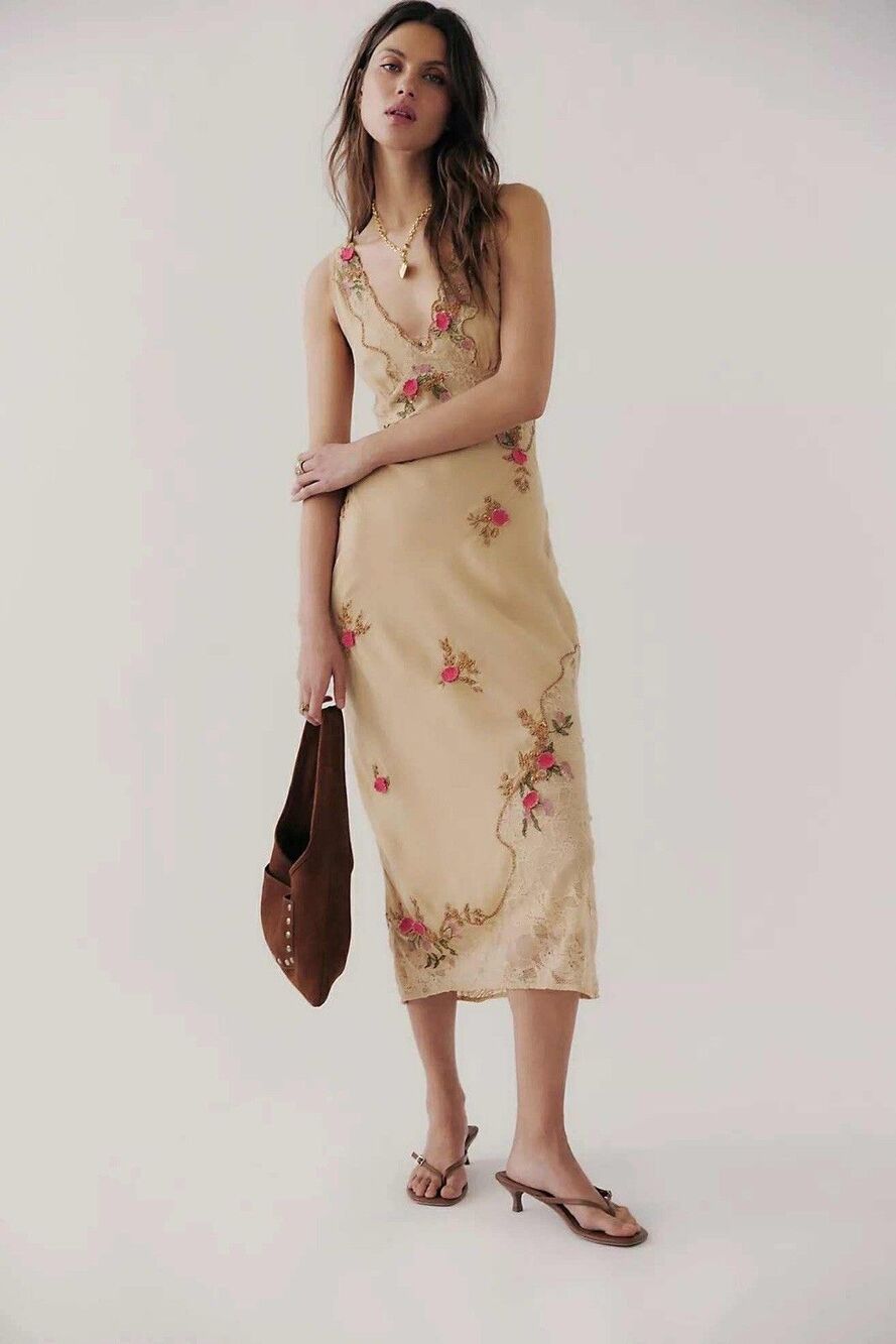 Free People Meet Again Midi Dress $400